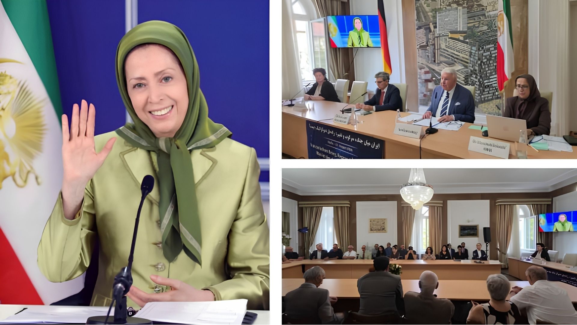 پیام خانم مریم رجوی به کنفرانس در آلمان : حمایت از راه‌حل دموکراتیک در ایران